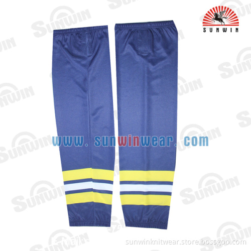 new design polyester sublimated ice hockey socks for Italy